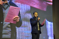 员工代表邬东鹏致辞 