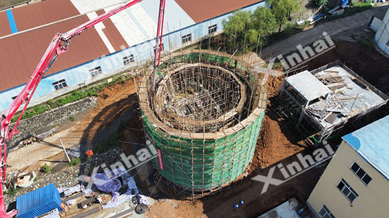 1500tpd银铅锌金多金属矿浓缩机安装