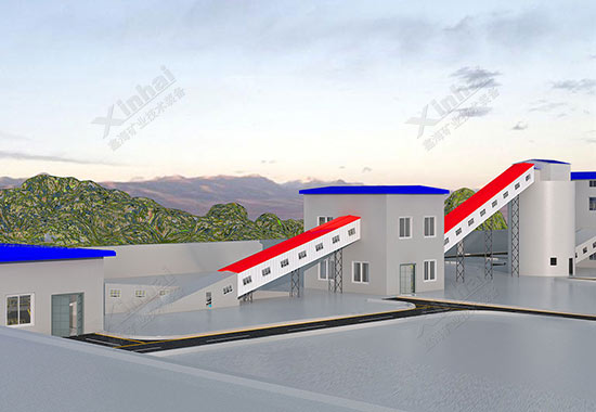 鑫海矿业3D选矿厂效果图-外景