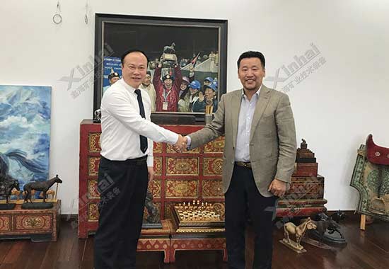 鑫海矿业董事长张云龙先生拜访客户