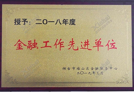 鑫海矿业荣获金融工作选金单位