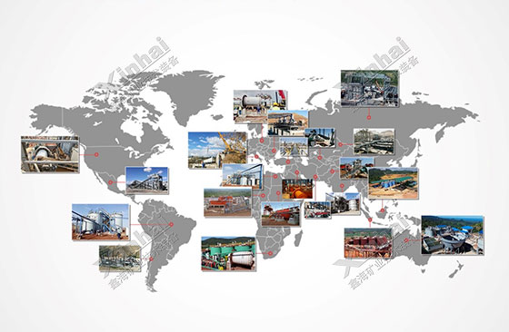鑫海矿业全球案例分布图