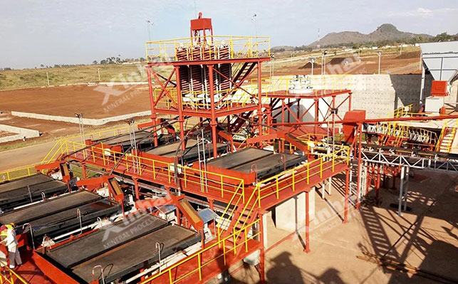 摇床选矿现场 摇床选矿现场