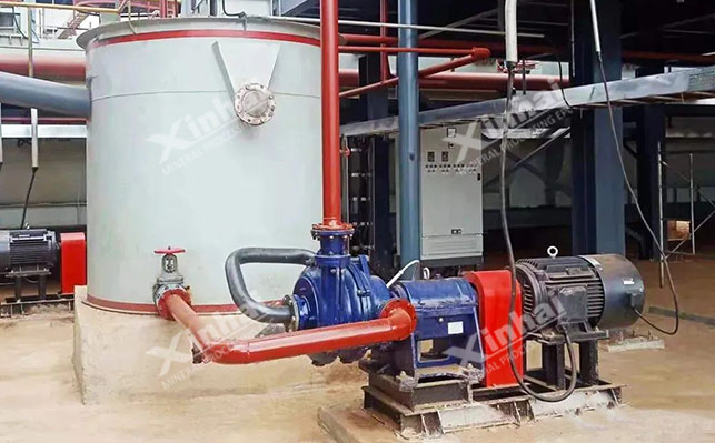 鑫海高扬程耐磨渣浆泵现场图示