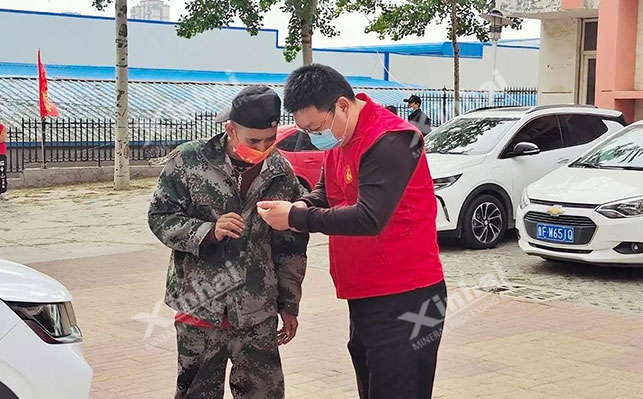 鑫海矿业核酸现场引导现场