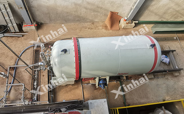 次生金矿石活性炭吸附流程