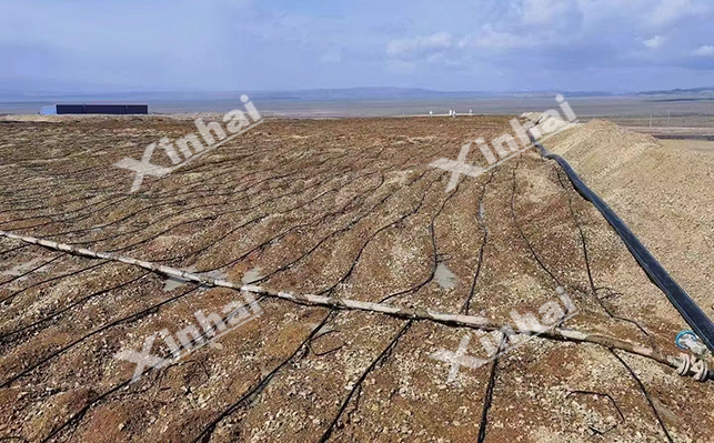 堆浸提金喷淋流程