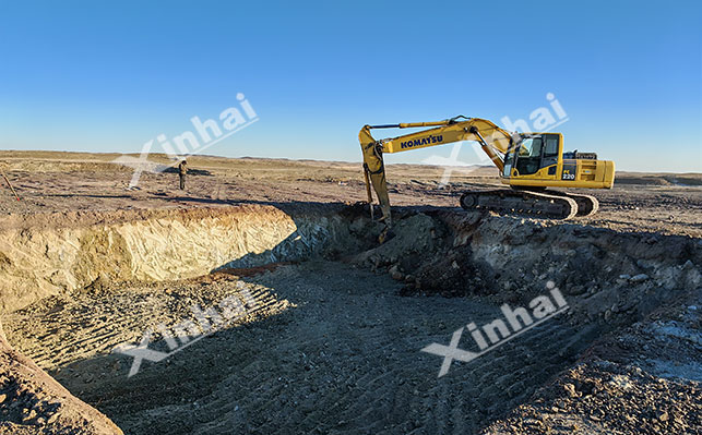 150万t/a铜矿土建施工现场