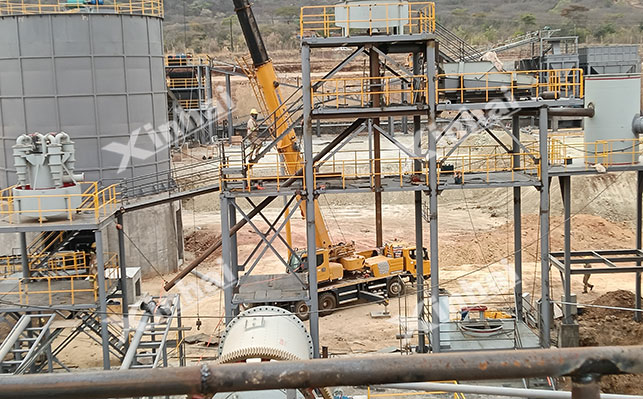 津巴布韦马辛戈1000tp/d金矿现场安装