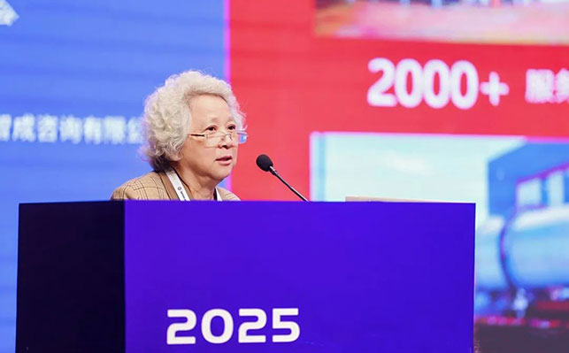 鑫海矿业副总裁邹魁凰发表演讲