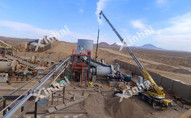 1200tpd金矿扩建项目安装现场