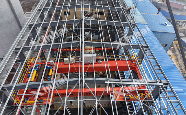 河南铜铅锌金银项目钢结构建设