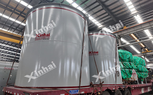 新疆金矿扩改建项目大型搅拌槽发货