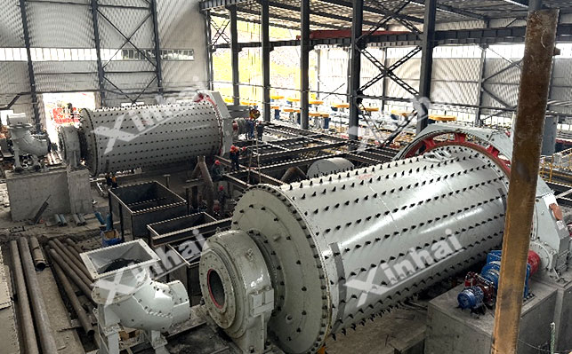 金矿改建大型球磨机安装