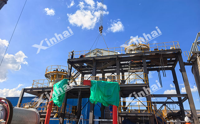 500t/d金矿提金磨矿工艺流程