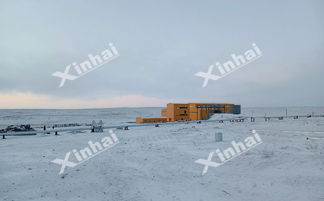 低温的室外选矿厂远景图