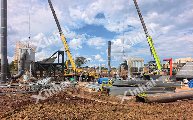 津巴布韦500t/d金矿安装现场