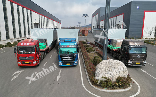 新疆金矿扩建选厂设备发货