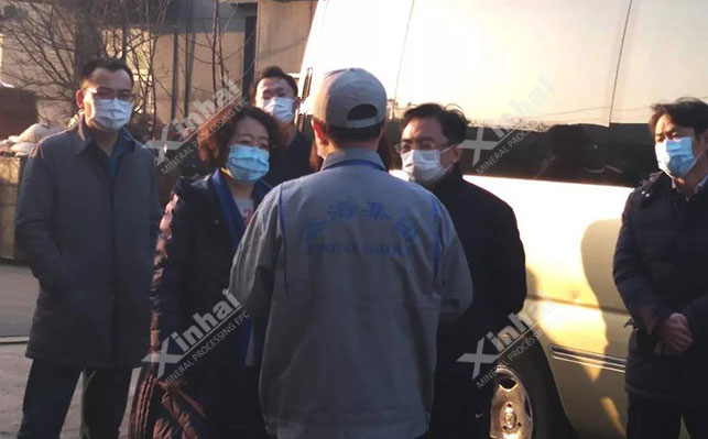 区委领导赴鑫海矿业督导检查