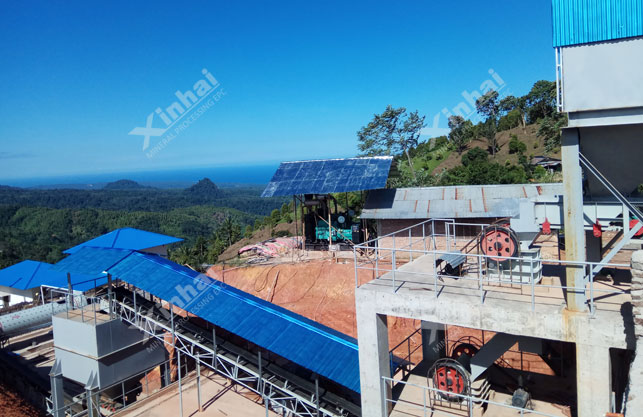 印尼700d/t金矿破碎作业 印尼700d/t金矿破碎作业